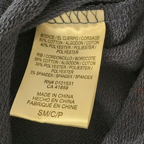 Mighty Fine - S - Heart Dot Pajama TOP Navy - Picture 4 of 4